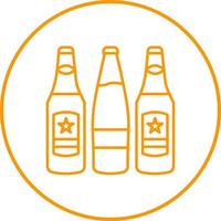 öl flaskor vektor ikon