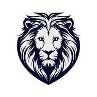 de lejon kung av de djungel en symbol av mod och ledarskap, maskot logotyp begrepp vektor illustration tecknad serie. lämplig för logotyp, tapet, baner, kort, bok illustration, t-shirt, klistermärke, omslag