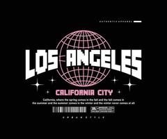 los angeles slogan med retro stil, grafisk design för streetwear och urban stil t-tröjor design, hoodies, etc vektor