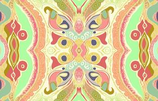 afrikanisch Ikat Paisley nahtlos Muster Pastell- Farbe. abstrakt traditionell Volk Antiquität Grafik Paisley Linie. Textur Textil- Vektor Illustration aufwendig elegant Luxus Jahrgang retro Stil.