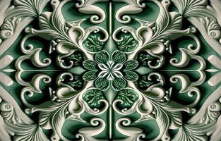 porslin sömlös tyg mönster ljus grön tona. abstrakt traditionell folk ikat antik porslin grafisk linje. textur textil- vektor illustration utsmyckad elegant lyx årgång retro stil.