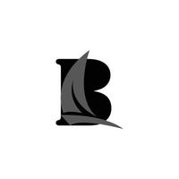 Hauptstadt Brief b mit das Schiff, Kreuzfahrt, nautisch Schiff Segeln Boot Symbol, oder Boot Logo Design Vorlage vektor