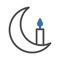 ljus ikon duotone grå blå stil ramadan illustration vektor element och symbol perfekt.