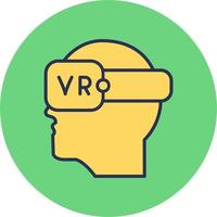 Vektorsymbol für Virtual-Reality-Brille vektor