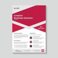 korporativ Flyer Design zum kreativ Geschäft Lösung modern Poster Vorlage vektor
