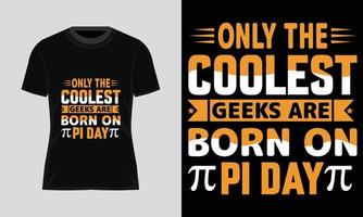 Pi-Tag-T-Shirt-Designpaket. PU-T-Shirt. Mathe-T-Shirt-Design. Pi-Tag-Vektorgrafiken vektor