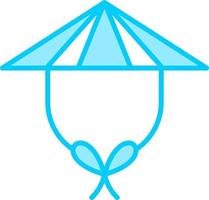 Chinesisch Hut Vektor Symbol