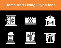 Zuhause und Leben Vektor Symbol einstellen