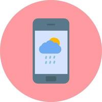 Wetter-App-Vektorsymbol vektor