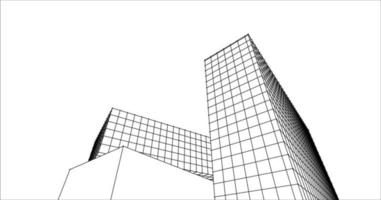 abstrakt die Architektur Bogen 3d Illustration vektor