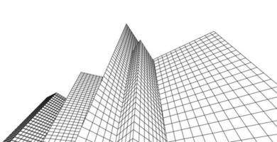 abstrakt arkitektur båge 3d illustration vektor