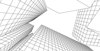 abstrakt die Architektur Bogen 3d Illustration vektor