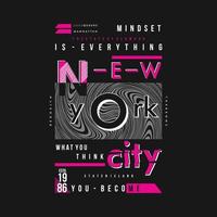 ny york stad grafisk typografi vektor skriva ut