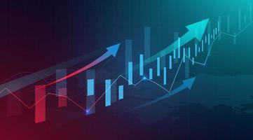 Business Candle Stick Graph Diagramm des Börseninvestitionshandels vektor