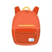Rucksack zurück Tasche Rucksack zum Schule oder Schüler isoliert auf Weiß Hintergrund. Vektor Illustration zum lehrreich Konzept Design Element.