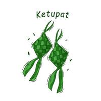 eid al-fitr Ketupat Vektor Illustration