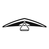 glasögon hänga segelflygplan ikon enkel vektor. para luft vektor