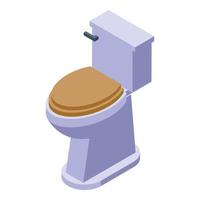 sauber Toilette Symbol isometrisch Vektor. Öffentlichkeit Toilette vektor
