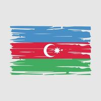 azerbajdzjans flagga borste vektor