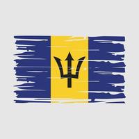 barbados flagge bürste vektor