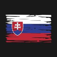 Slowakei Flaggenpinsel vektor