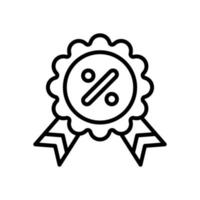 Rabatt Symbol zum Ihre Webseite Design, Logo, Anwendung, ui. vektor