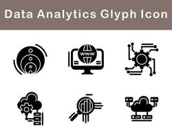 Daten Analytik Vektor Symbol einstellen