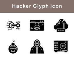 Hacker-Vektor-Icon-Set vektor