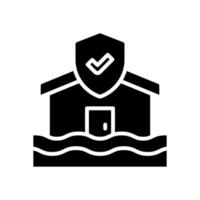 Flut Schutz Symbol zum Ihre Webseite, Handy, Mobiltelefon, Präsentation, und Logo Design. vektor