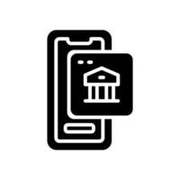 Handy, Mobiltelefon Bankwesen Symbol zum Ihre Webseite, Handy, Mobiltelefon, Präsentation, und Logo Design. vektor