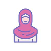 muslimah Symbol zum Ihre Webseite Design, Logo, Anwendung, ui. vektor