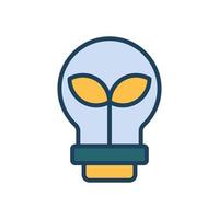 Licht Birne Symbol zum Ihre Webseite Design, Logo, Anwendung, ui. vektor