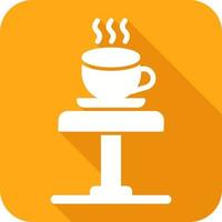 Kaffeetisch-Vektor-Symbol vektor