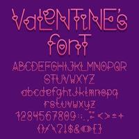 Valentinstag Liebesschrift vektor