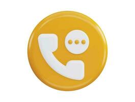 telefon hört leva chatt nödsituation hjälp bistånd med 3d vektor ikon illustration