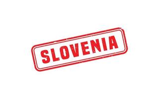 Slowenien Briefmarke Gummi mit Grunge Stil auf Weiß Hintergrund vektor