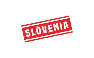 Slowenien Briefmarke Gummi mit Grunge Stil auf Weiß Hintergrund vektor