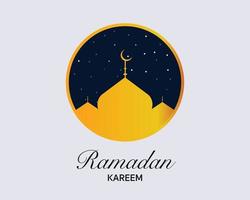 Ramadan Kareem Grußkartenvektor vektor