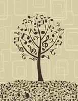 Baum von Musical Anmerkungen. ein Vektor Illustration