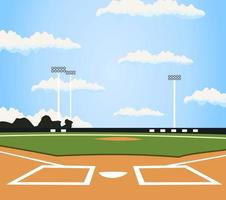 Feld zum Baseball. ein Vektor Illustration