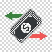 das Symbol von das Dollar. Vektor Illustration