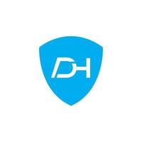 modern Brief dh Logo, geeignet zum irgendein Geschäft oder Identität mit dh oder hd Initialen vektor