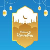 Lager Vektor Ramadhan Gruß Hintergrund