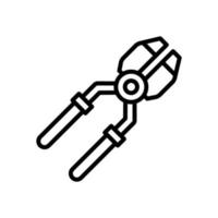 Zange Symbol zum Ihre Webseite, Handy, Mobiltelefon, Präsentation, und Logo Design. vektor