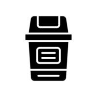 Müll Behälter Symbol zum Ihre Webseite Design, Logo, Anwendung, ui. vektor