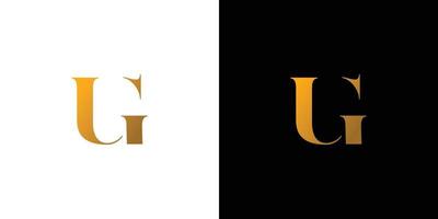 modern und elegant ug Logo Design vektor