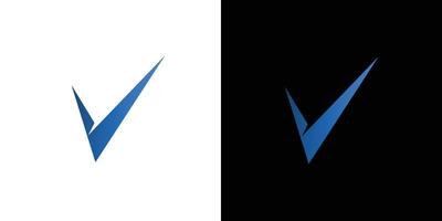 modern och sofistikerad v logotyp design 2 vektor
