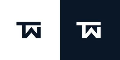 modern und stark zwei Logo Design 2 vektor