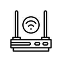 Router-Symbol für Ihre Website, Ihr Handy, Ihre Präsentation und Ihr Logo-Design. vektor