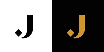 modernes und starkes buchstabe j initialen logo design vektor